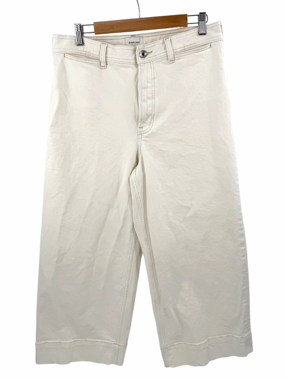 Everlane The Mariner Cropped Jean in ecru Size 31R